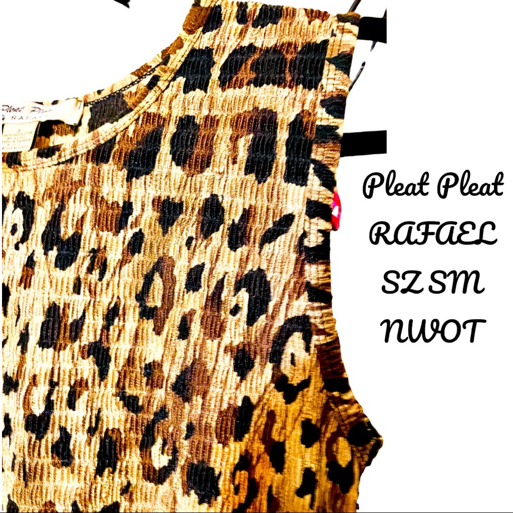 NWOT soft, lightweight and comfortable stretch leopard print tank top. Size SM - Picture 3 of 7